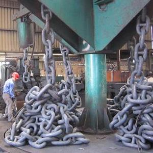 Test method for the length of marine anchor chains